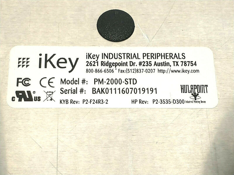 iKey PM-2000-STD Industrial Panel Mount Keyboard w/ Integral HulaPoint II Mouse - Maverick Industrial Sales