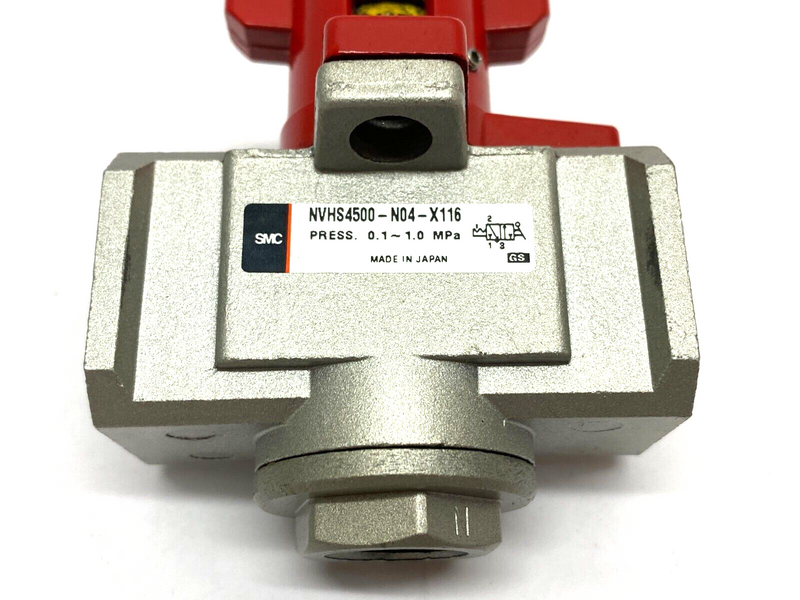 SMC NVHS4500-N04-X116 Modular Lockout Valve 3-Port 0.1~1.0MPa Press - Maverick Industrial Sales