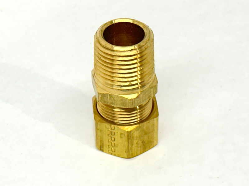 Parker 10MSC8N-B 5/8" OD Compression Tube x 1/2" MNPT Connector Brass - Maverick Industrial Sales