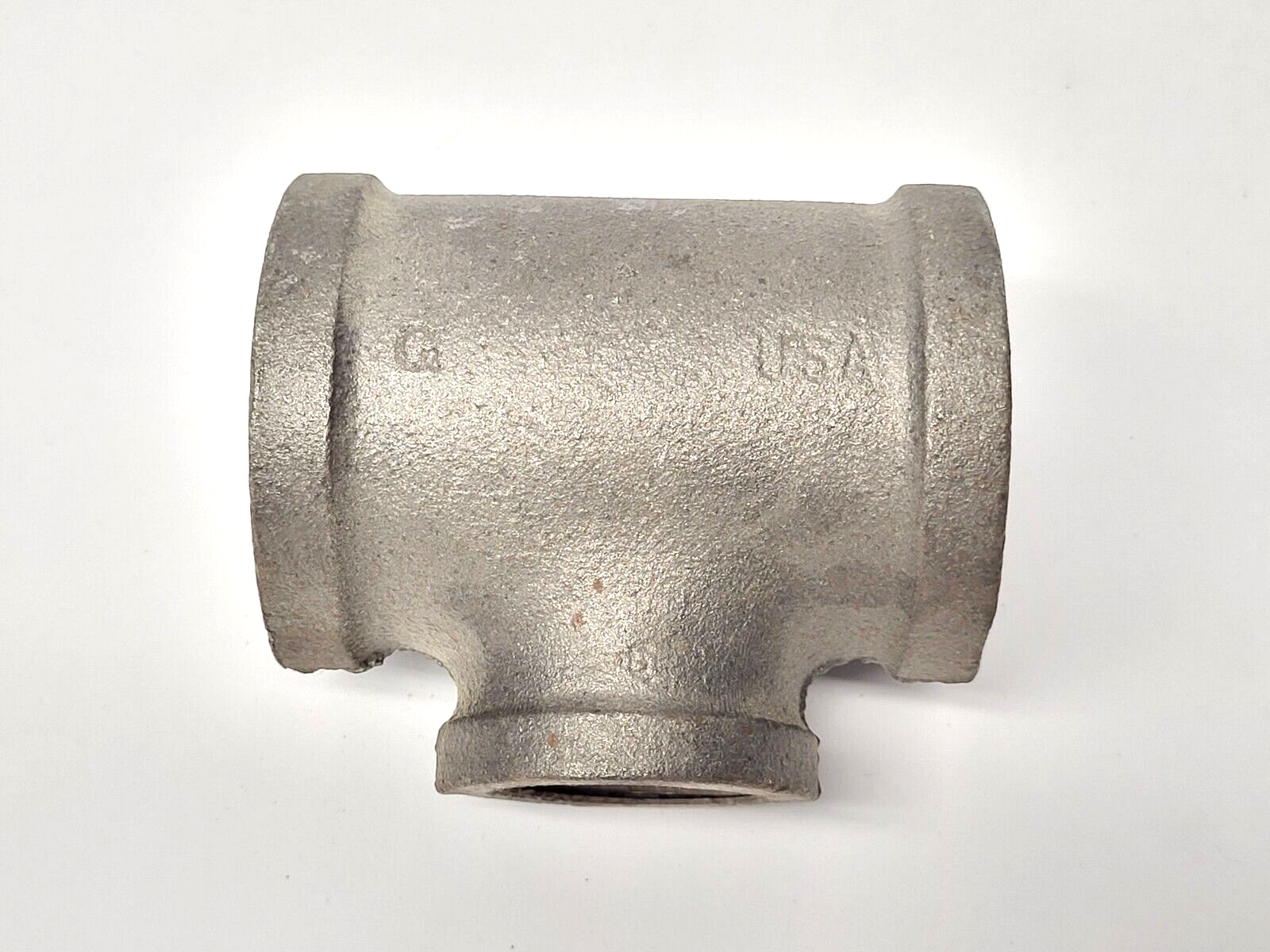 Unbranded 1-1/2" x 1-1/2" x  1" Steel Pipe Tee LOT OF 2 - Maverick Industrial Sales