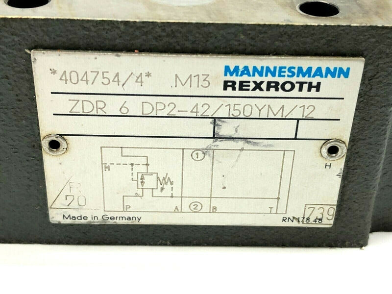 Mannesman Rexroth ZDR 6 DP2-42/150YM/12 Pressure Valve - Maverick Industrial Sales