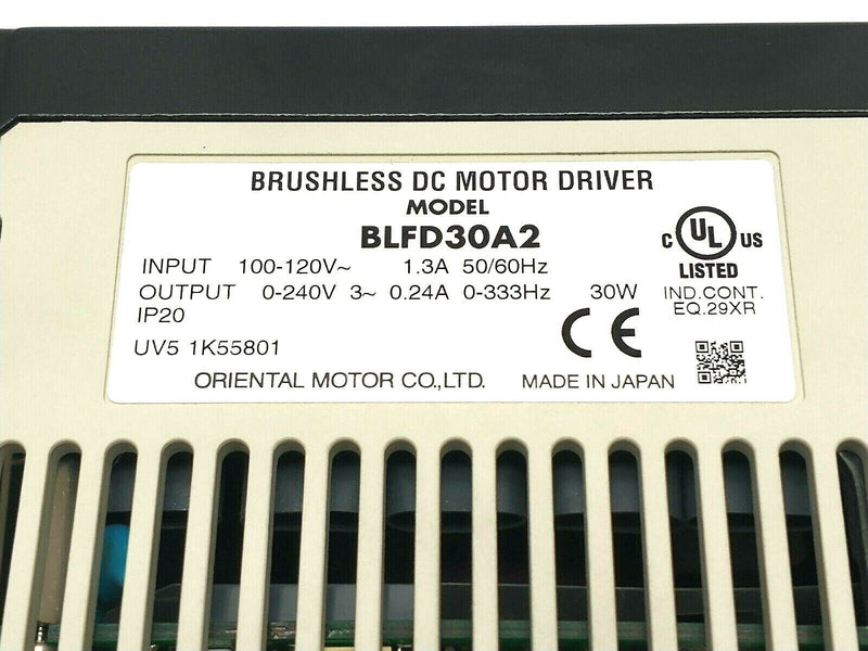 Oriental Motor BLFD30A2 VEXTA Brushless DC Motor Driver Speed Controller - Maverick Industrial Sales