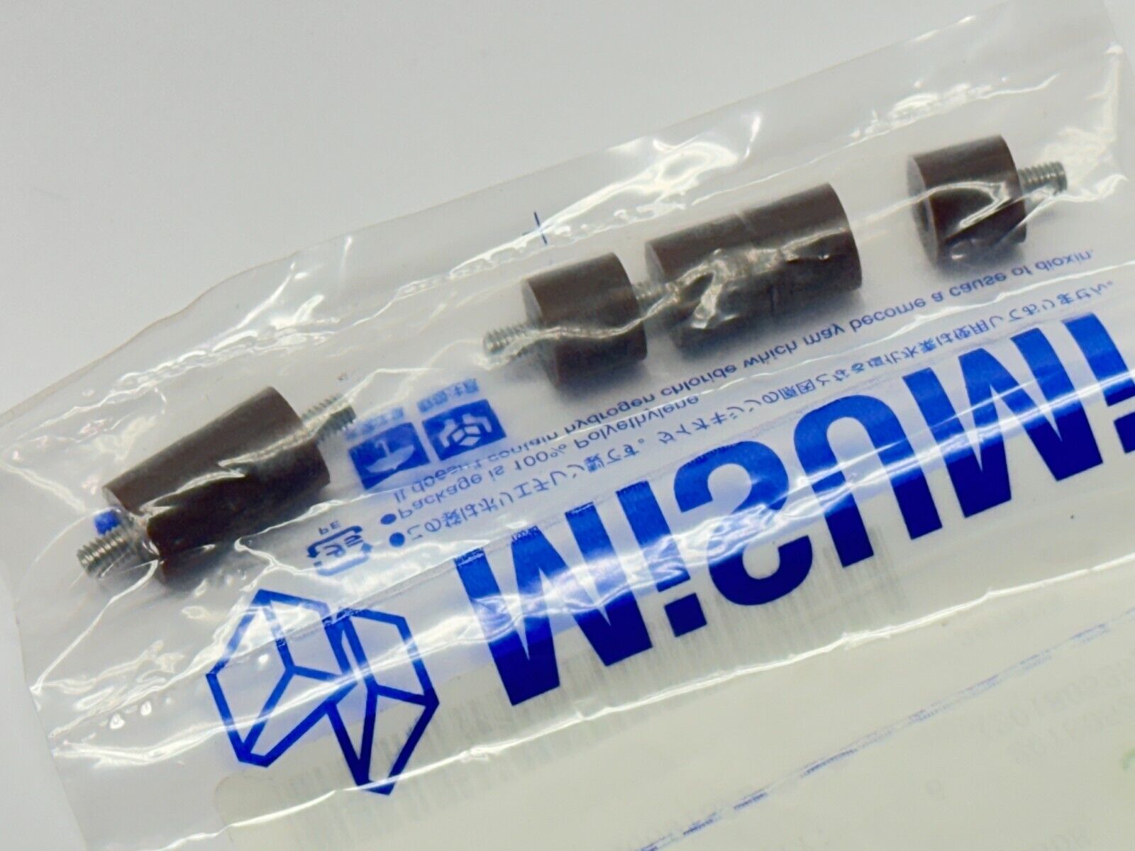 Rectangular Threaded Bumber Misumi UEMBKS12-10-M4 Urethane Threaded Bumper M4 10mm Length 12mm Dia