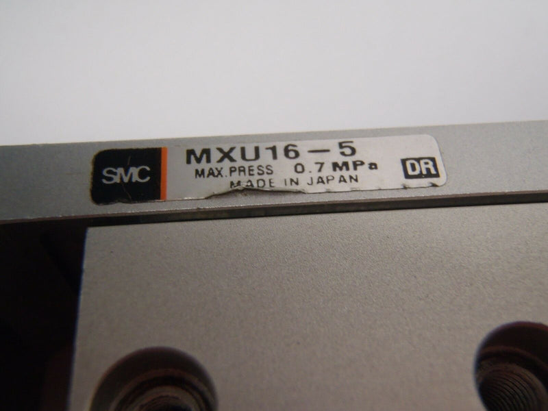 SMC MXU16-5 Pneumatic Guided Cylinder Max. Press. 0.7 MPa - Maverick Industrial Sales