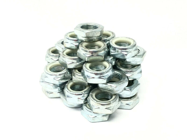 5/8"-18 Chrome Steel Nylon Insert Lock Nuts LOT OF 38 - Maverick Industrial Sales