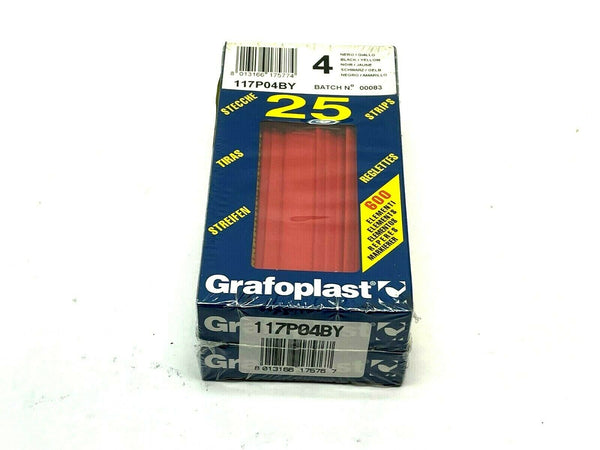 Grafoplast 117P04BY Wiremarker Strips LOT OF 50 - Maverick Industrial Sales