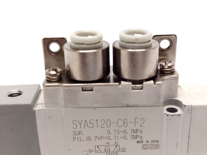 SMC SYA5120-C6-F2 5 Port Air Operated Valve - Maverick Industrial Sales