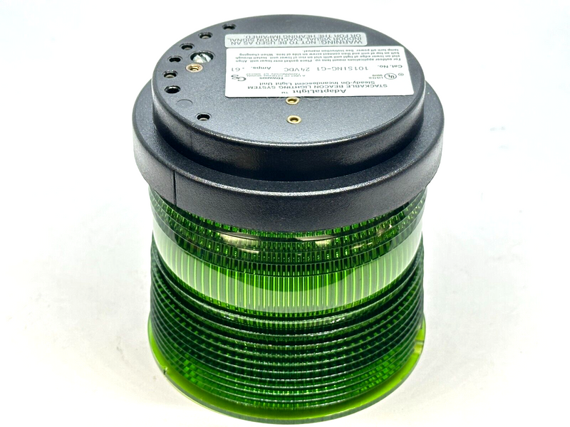 Edwards 101SING-G1 AdaptaLight 101 Series Stackable Beacon Light Green .61A 24V - Maverick Industrial Sales