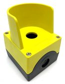 Siemens 3SU1801-0AAA00-0AC2 Yellow Push Button Enclosure w/ Protective Collar - Maverick Industrial Sales