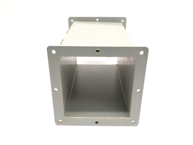 Hoffman F-66W12 Straight Section Feed Through Hinged Wireway 6"x6"x12" Gray - Maverick Industrial Sales