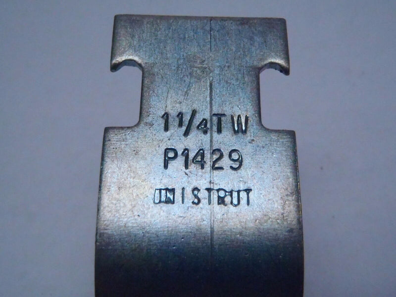 LOT OF 50 UNISTRUT P1429 EMT Strut Strap 1-1/4" Steel Electro-Galvanized - Maverick Industrial Sales