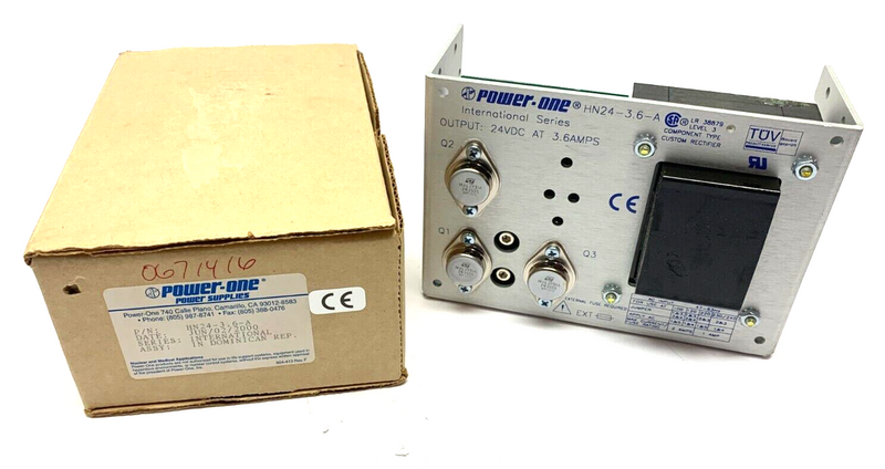 Power-One HN24-3.6-A Power Supply 24VDC at 3.6 Amps Output - Maverick Industrial Sales
