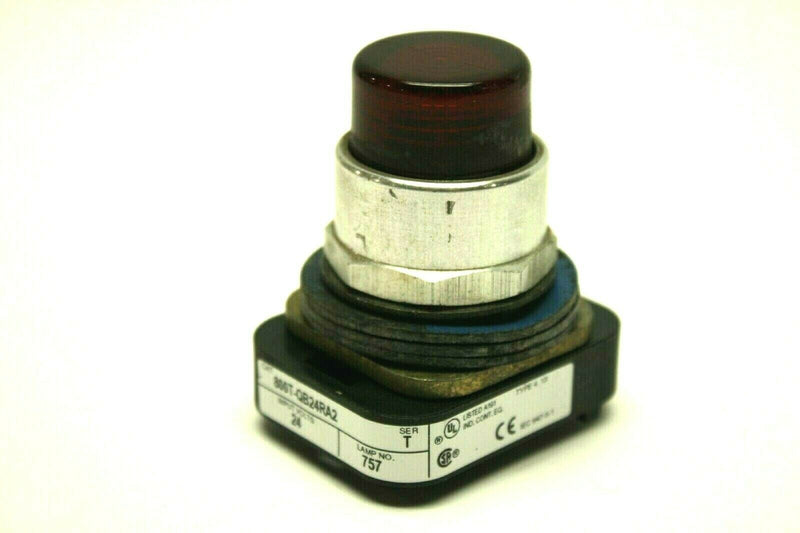 Allen Bradley 800T-QB24RA2 Momentary Pushbutton Red Illuminated - Maverick Industrial Sales