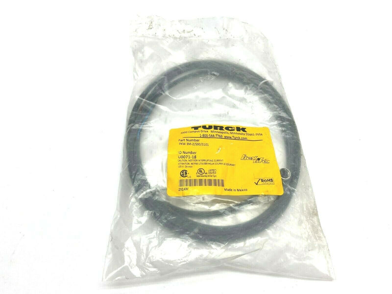 Turck PKW 3M-2/S90/S101 Picofast Molded Cordset Cable U0071-18 - Maverick Industrial Sales