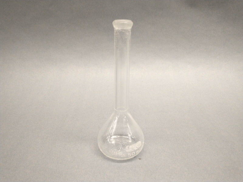 Pyrex 5580-50, Kimble KIMAX 28014-50 & (3) TC 50mL, Volumetric Flask SET OF 5 - Maverick Industrial Sales