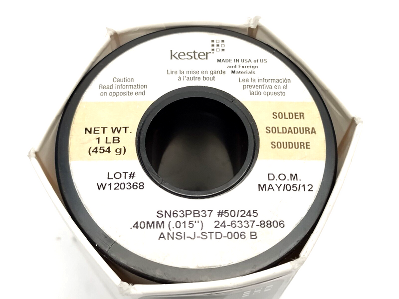 Solder - Leaded - No-Clean .031 - 1lb Spool