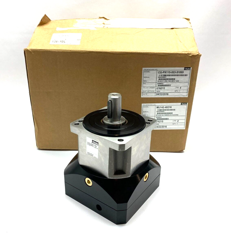 Parker CG-PX115-003-51069 MU142-40216 Inline Helical Planetary Gearhead 3:1 - Maverick Industrial Sales