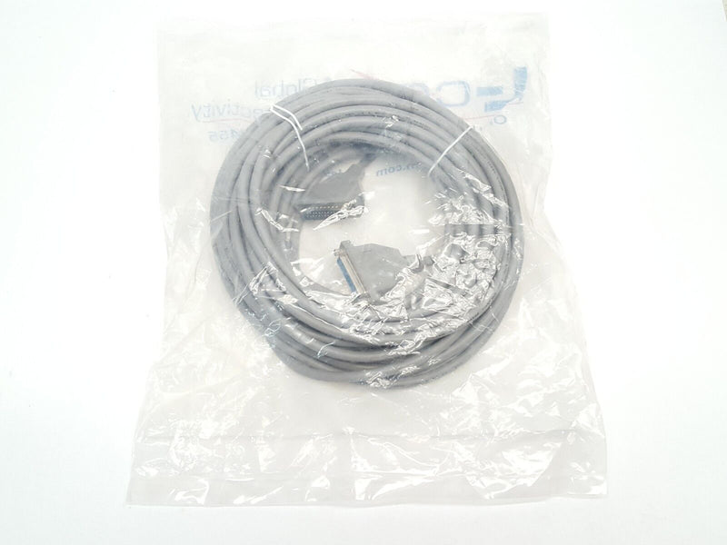 L-COM CSM25MF-50 Economy Molded D-Sub Cable DB25 Male / Female 50ft Grey - Maverick Industrial Sales