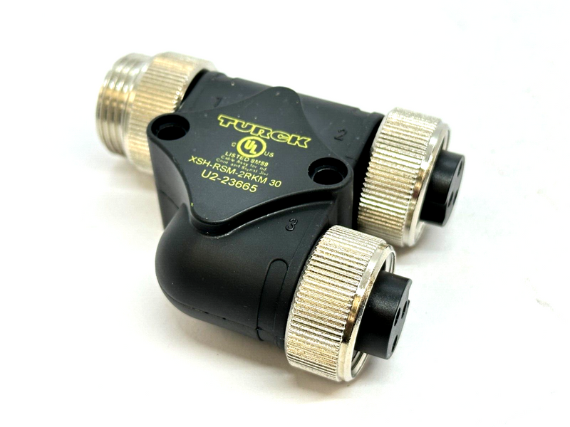 Turck XSH-RSM-2RKM 30 Splitter 3-Pin 7/8" Connector Male-2x Female U2-23665 - Maverick Industrial Sales