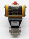 Flowserve 0539W120AR3 Series 39 Pneumatic Actuator w/ 3/8" NPT Ball Valve - Maverick Industrial Sales