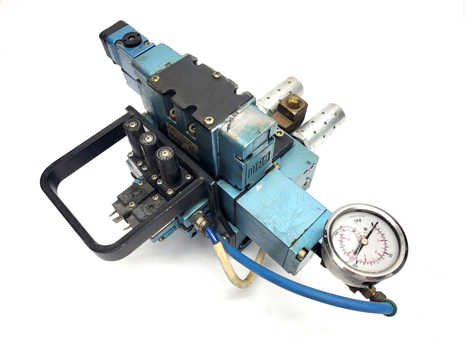 MAC Valves MM-A2B-231 Manifold w/ MV-A2B-A141-PM-6111JC9 Solenoid Valve - Maverick Industrial Sales
