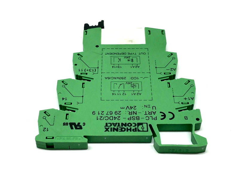Phoenix Contact PLC-BSP- 24DC/21 Relay Base w/ 700-TBR24 Relay LOT OF 2 - Maverick Industrial Sales