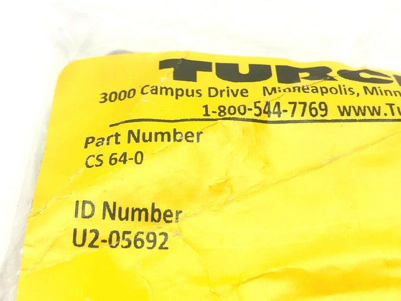 Turck CS 64-0 Cable Connector 6 Pin M23 20.0A 300V - Maverick Industrial Sales