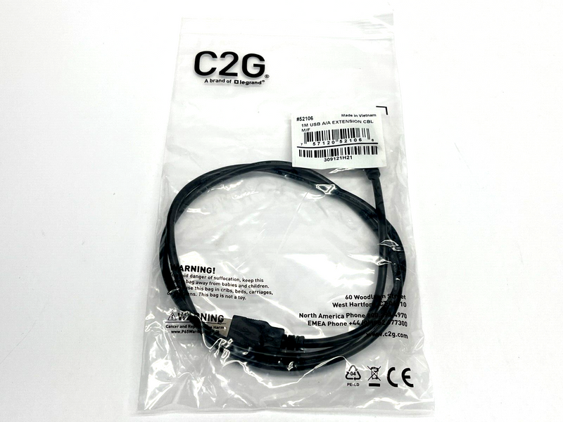 Cables To Go 52106 USB A/A Extension Cable M/F 1M - Maverick Industrial Sales