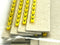 Grafoplast 117 Wire Markers V Black on Yellow 10 Strips - Maverick Industrial Sales