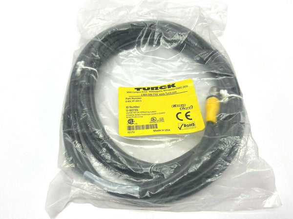 Turck E-RSC-8T-264-5 U-60735 Black Eurofast Single End Cordset - Maverick Industrial Sales