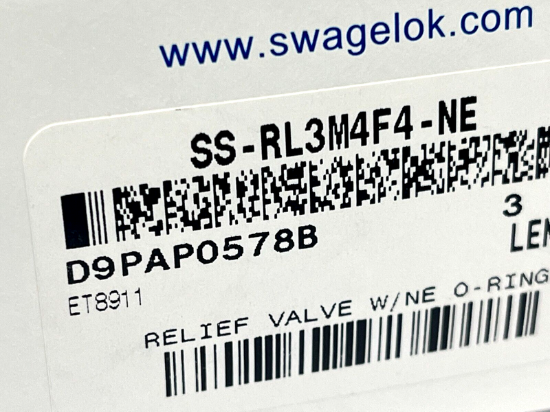Swagelok SS-RL3M4F4-NE Low Pressure Proportional Relief Valve - Maverick Industrial Sales