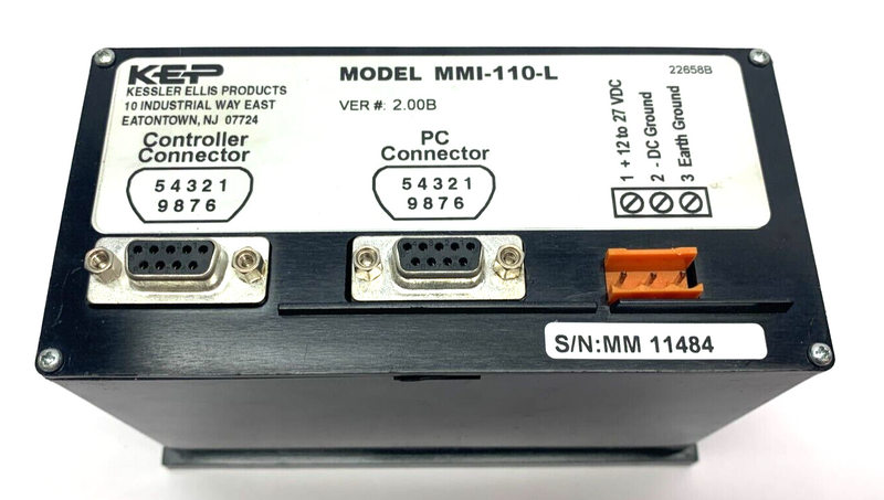 KEP MMI-110-L Controller Connector Ver. 2.00B - Maverick Industrial Sales