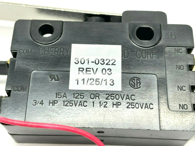 Parata Cherry 301-0322 REV 03 Snap Action Limit Switch - Maverick Industrial Sales