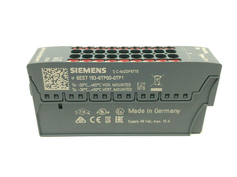 Siemens 6ES7 193-6TP00-0TP1 SIMATIC ET 200SP Potential Distributor Module - Maverick Industrial Sales