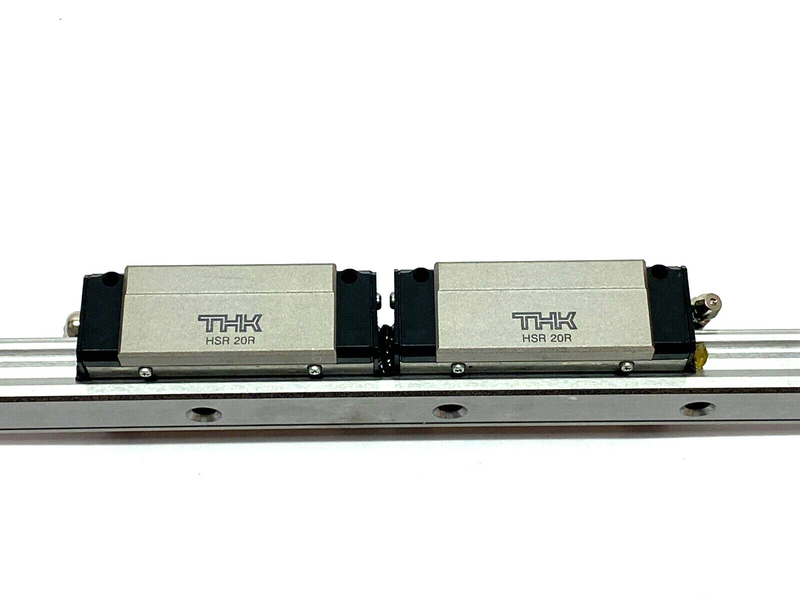 THK HSR20R2DD+545L Linear Guide Block and Rail Assembly HSR 20R x2 545mm Length - Maverick Industrial Sales