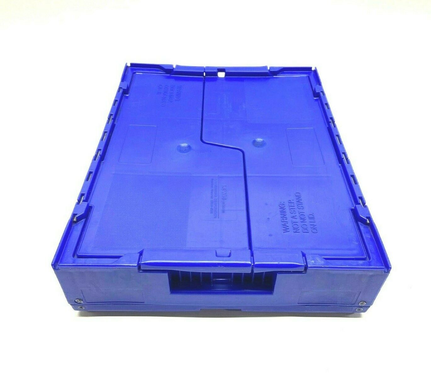 Lewis Systems FA1215-089 5.3 Gal Blue 15 x 12 x 9" Folding Transport Crate - Maverick Industrial Sales