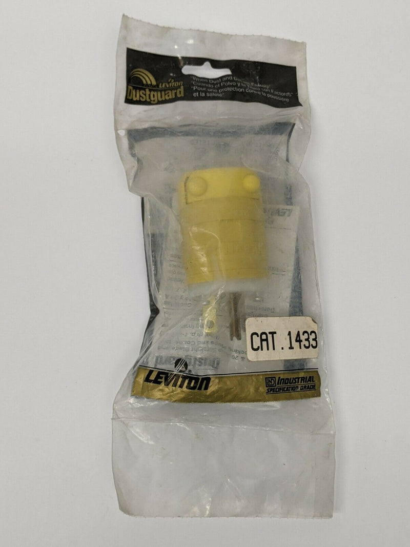 Leviton 1433 Dustguard Plug 5-20P, 20A, 125V - Maverick Industrial Sales