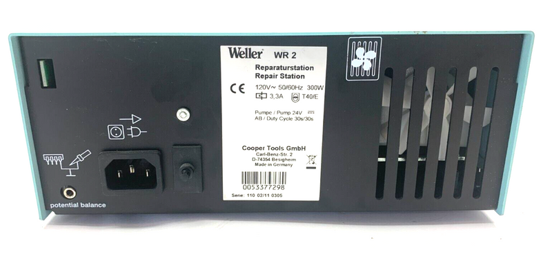 Weller WR 2 Repair Station Power Unit 120V 50/60Hz 300W - Maverick Industrial Sales