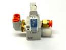 SMC SY3140-5LOU-01T Solenoid Valve 24VDC w/ SY3000-27-1 Manifold Base - Maverick Industrial Sales