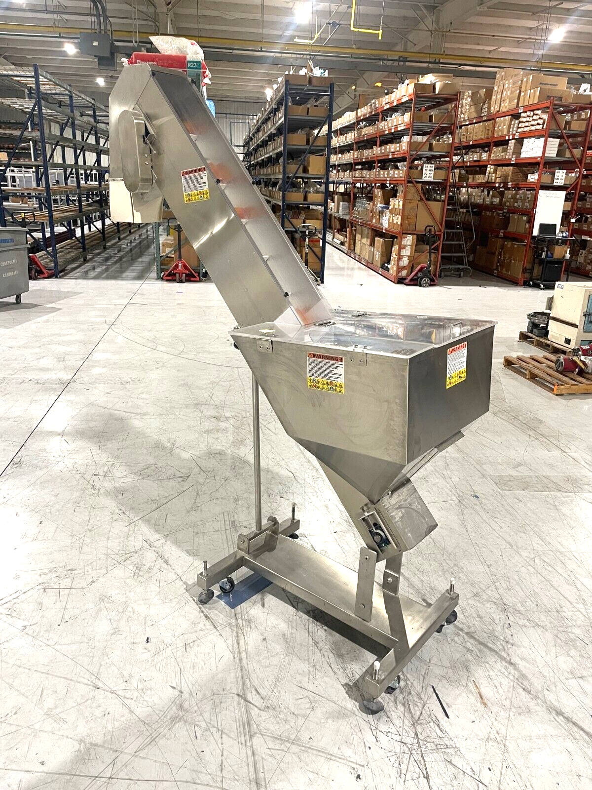 Kaps-All FS-B Elevator Conveyor and Hopper 90V DC, Vial Bottle - Maverick Industrial Sales