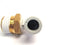 SMC KQ2L10-04AS 10mm NPT Tube to 1/2" Inch Male Brass Threaded 90 Degree Elbow - Maverick Industrial Sales