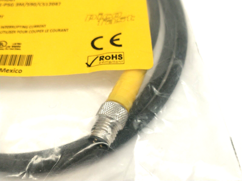 Turck PKG 3M-1-PSG 3M/S90/CS12047 Actuator & Sensor Cordset M8 3-Pin 1m U-26685 - Maverick Industrial Sales