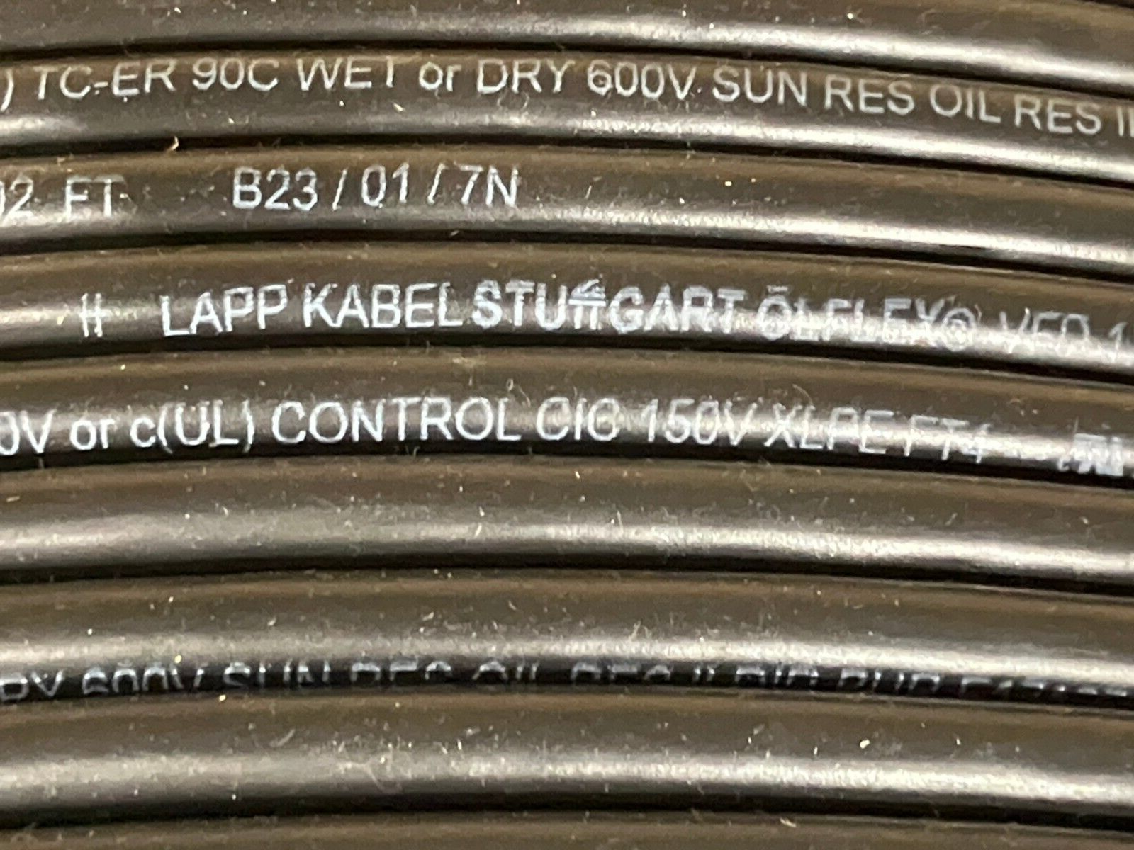 Lapp 701700 Multiconductor Cable, Shielded, 4 Conductor, 16 AWG, Black 1400' FT - Maverick Industrial Sales