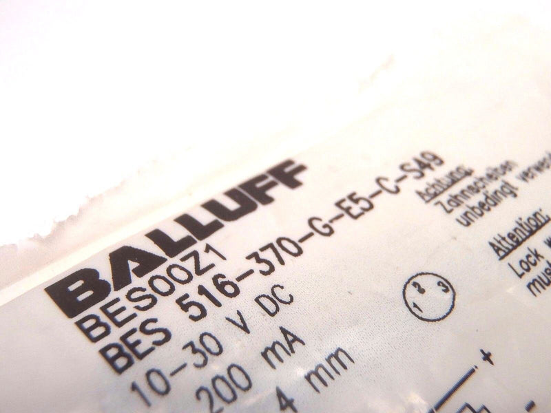 Balluff BES 516-370-G-E5-C-S49 Proximity Sensor BES00Z1 10-30 VDC - Maverick Industrial Sales
