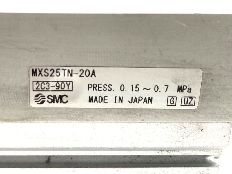 SMC MXS25TN-20A Slide Table Guided Cylinder - Maverick Industrial Sales