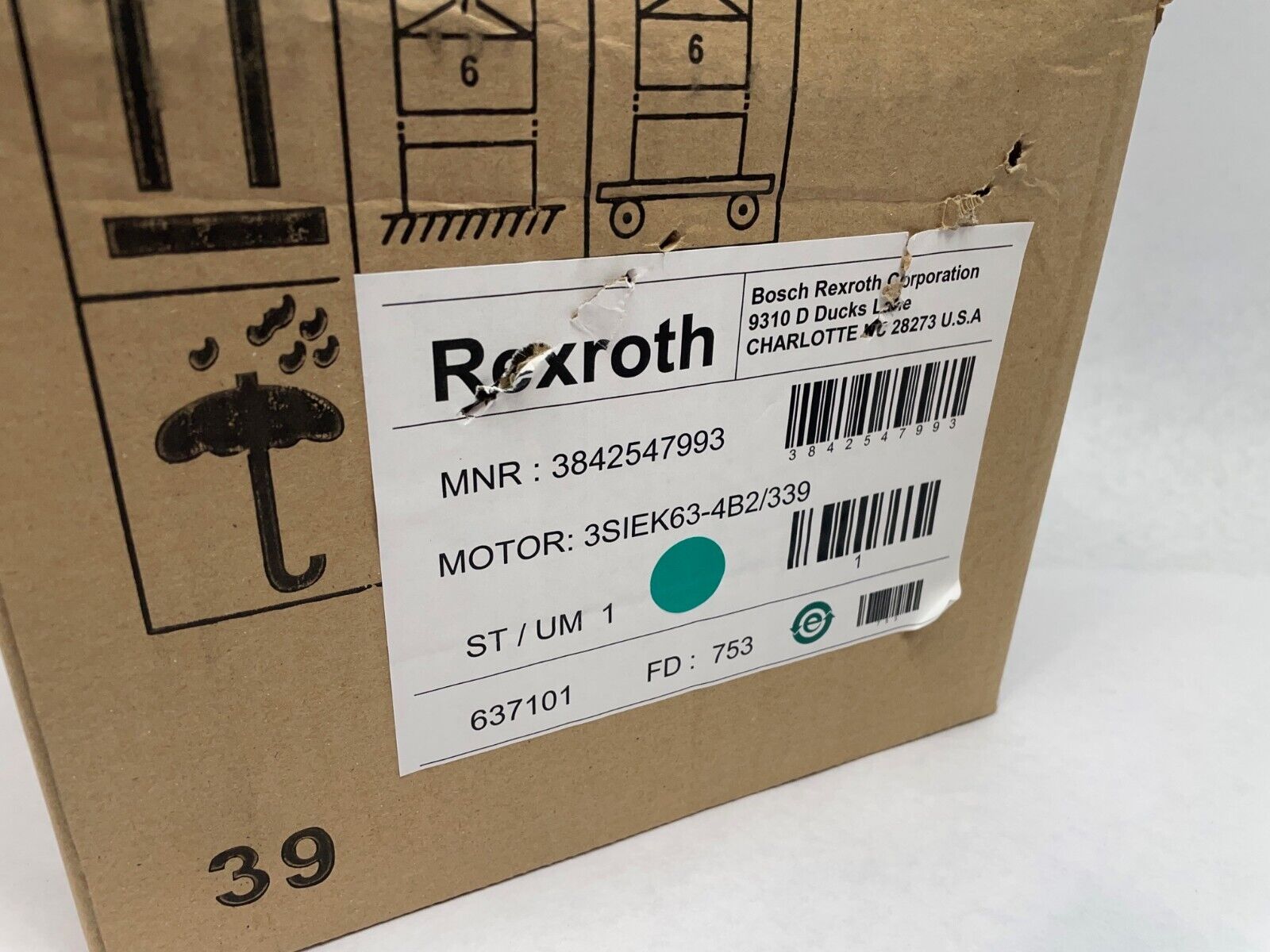 Bosch Rexroth 3842547993 Electric Motor, 230/400V, .22kW Bosch Rexroth 3842547993 Electric Motor, 230/400V, .22kW
