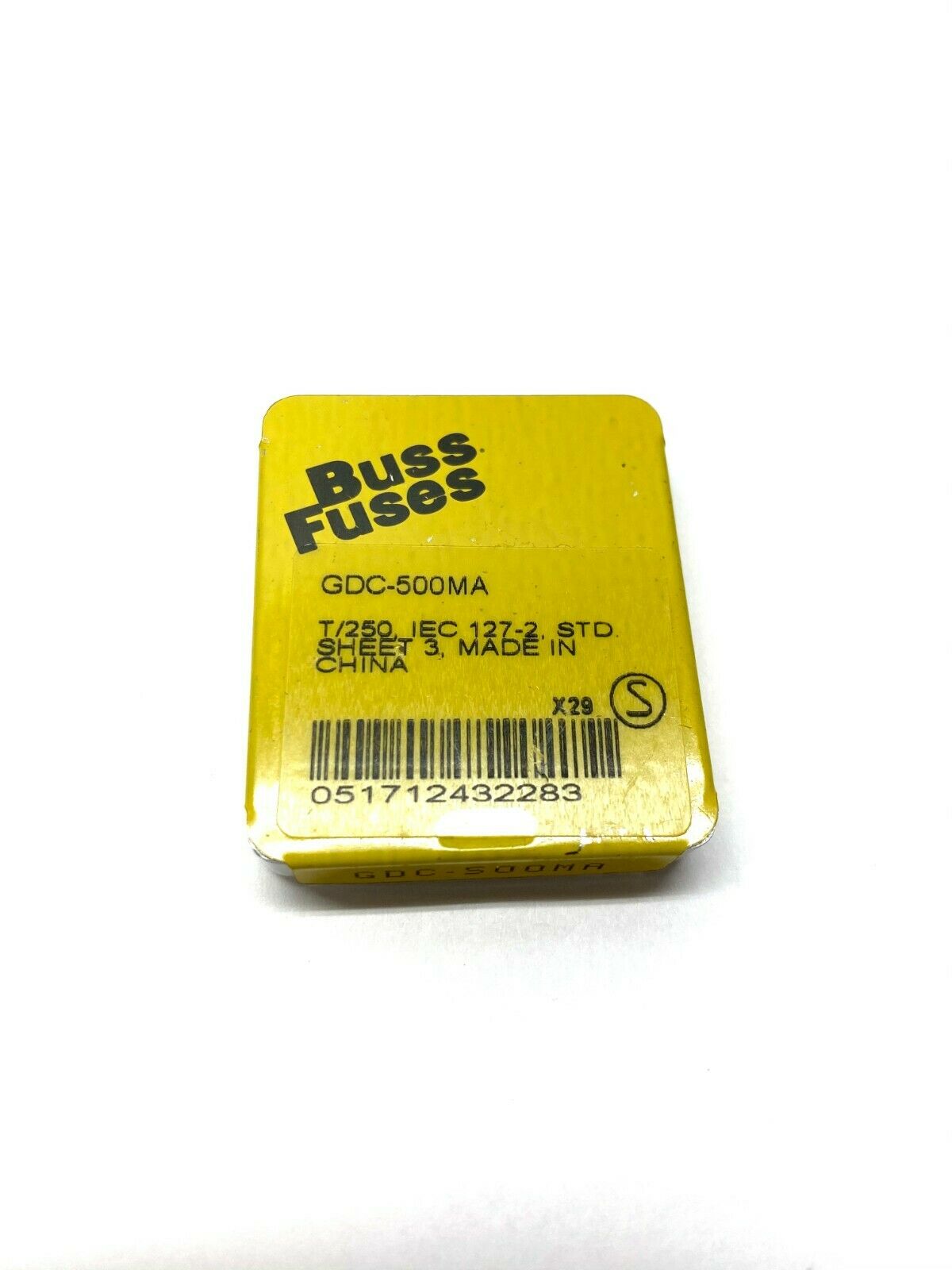 GDC-500MA | Cooper Bussmann Electronic Fuses 500mA 250V PKG OF 5 - New - Maverick Industrial Sales