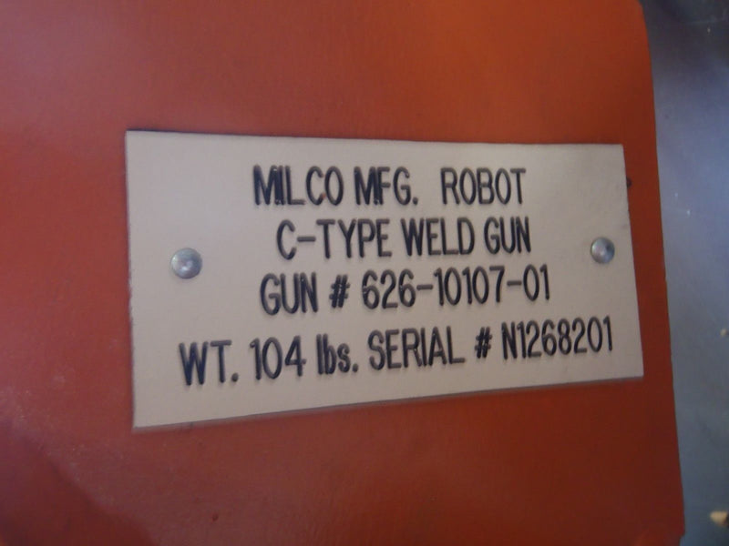 Milco MFG. C-Type Weld Gun 626-10107-01 Robotic Welding Cylinder ML-5403-06 - Maverick Industrial Sales