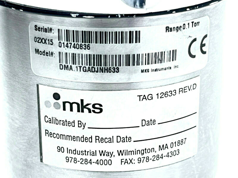 MKS i-Baratron DMA.1TGADJNH633 Digital Manometer Horizontal Unit - Maverick Industrial Sales