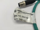 Lumberg Automation 0985 706 100/0.5M 4 Conductor Male/Male Cordset - Maverick Industrial Sales